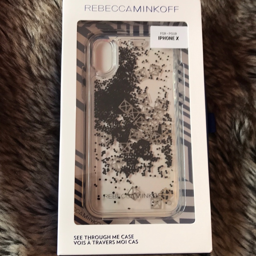 Rebecca Minkoff Liquid Glitter iPhone X case